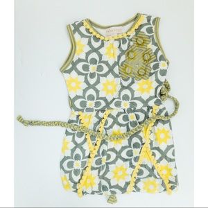 Trish Scully 18mths Yellow and  grey dress